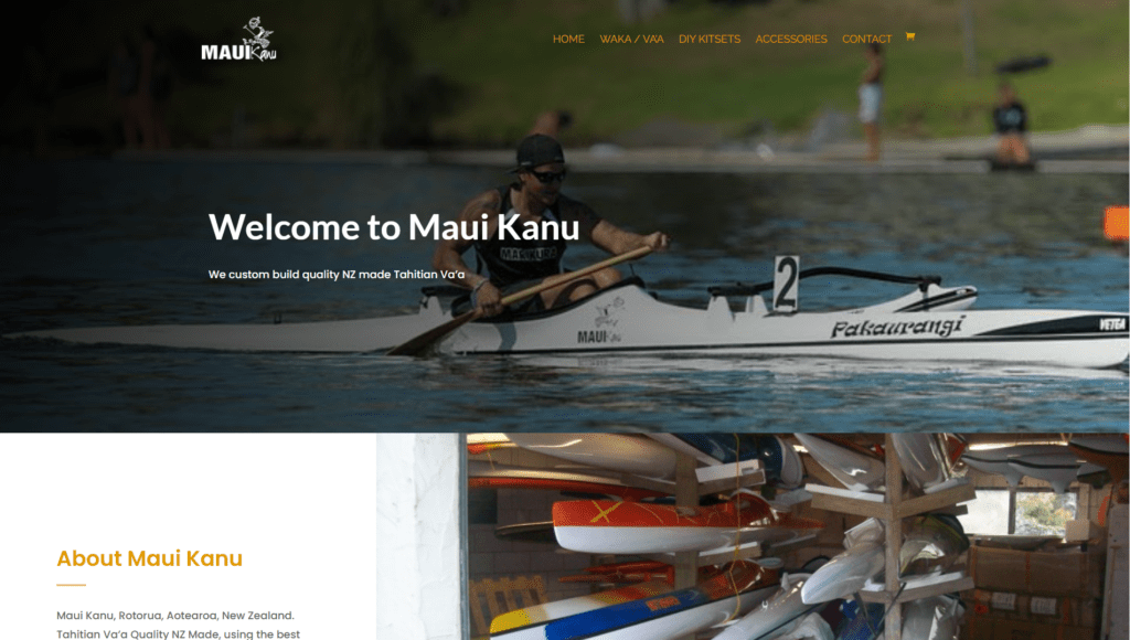 Maui Kanu, Vindiweb Ltd - Web Design Tauranga, Custom development, SEO + Marketing