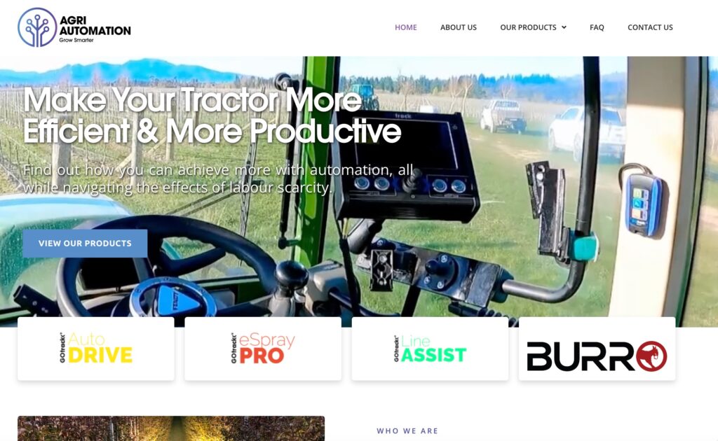 Agri Automation, Vindiweb Ltd - Web Design Tauranga, Custom development, SEO + Marketing